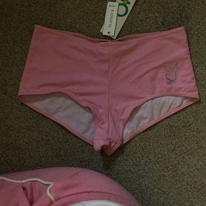 High-waist PLAYBOY swim